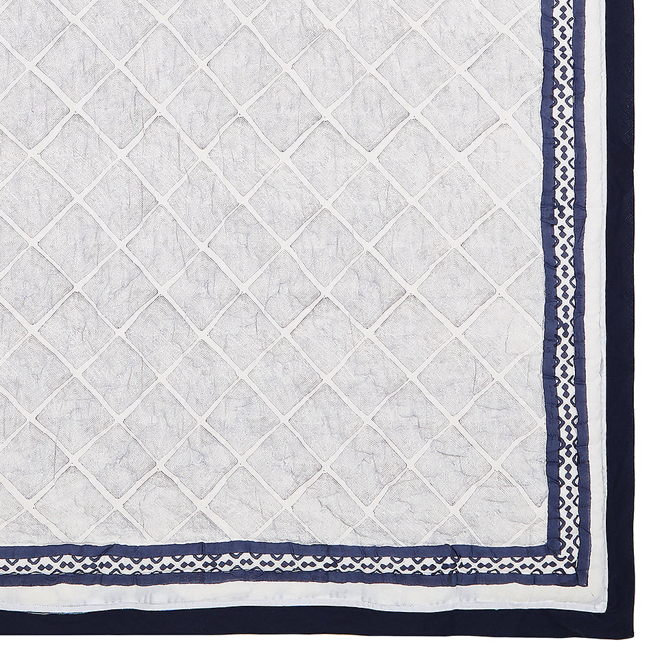 Cairo Blue Cotton Quilt