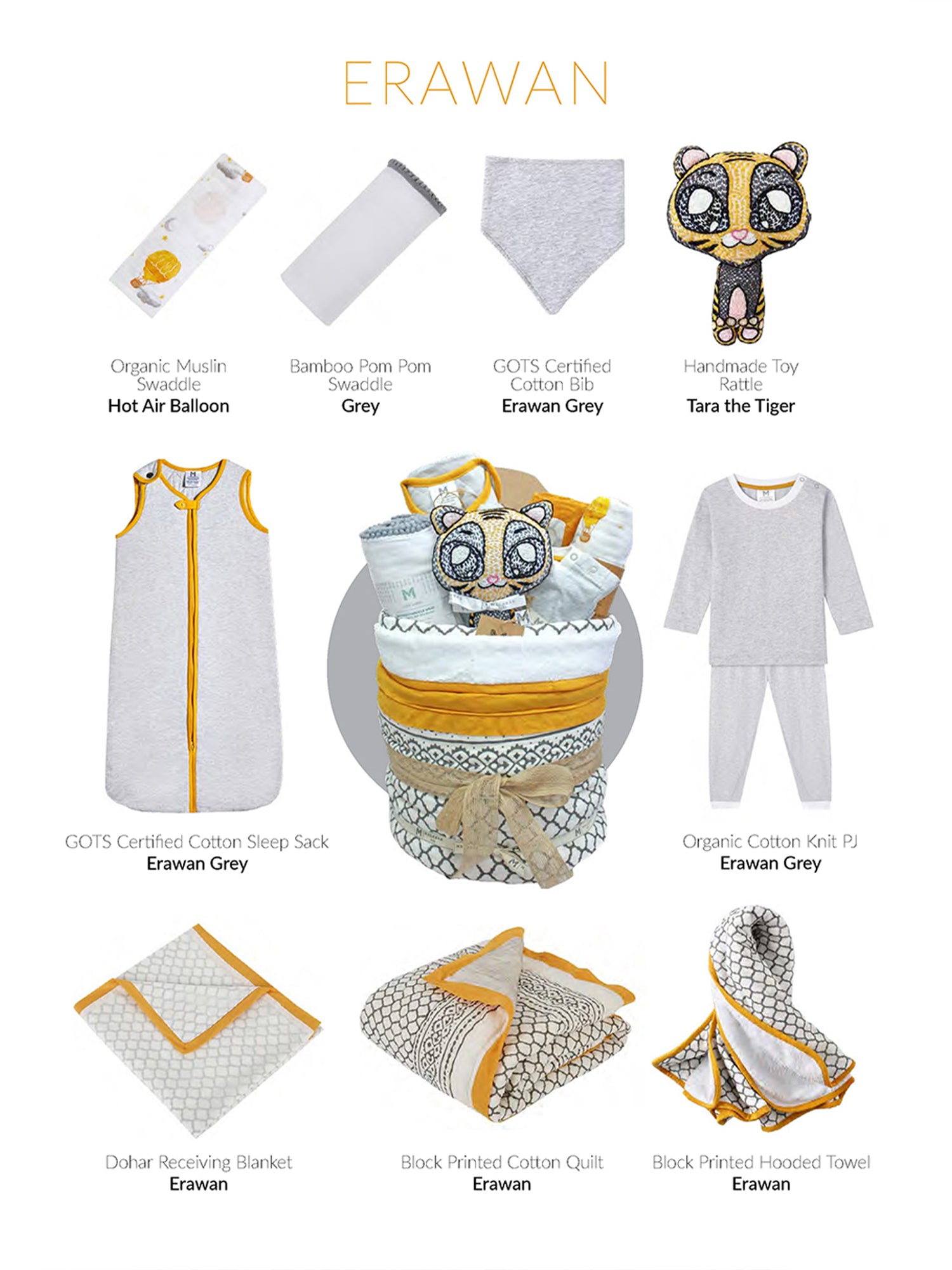 Best Baby Gift Hamper by Malabar Baby for Baby Shower & New Parents — Thoughtful Gift Set, Organic Baby Gift, Baby Shower Gift, New Parent Gift, Baby Care Gift, Baby Essentials Gift