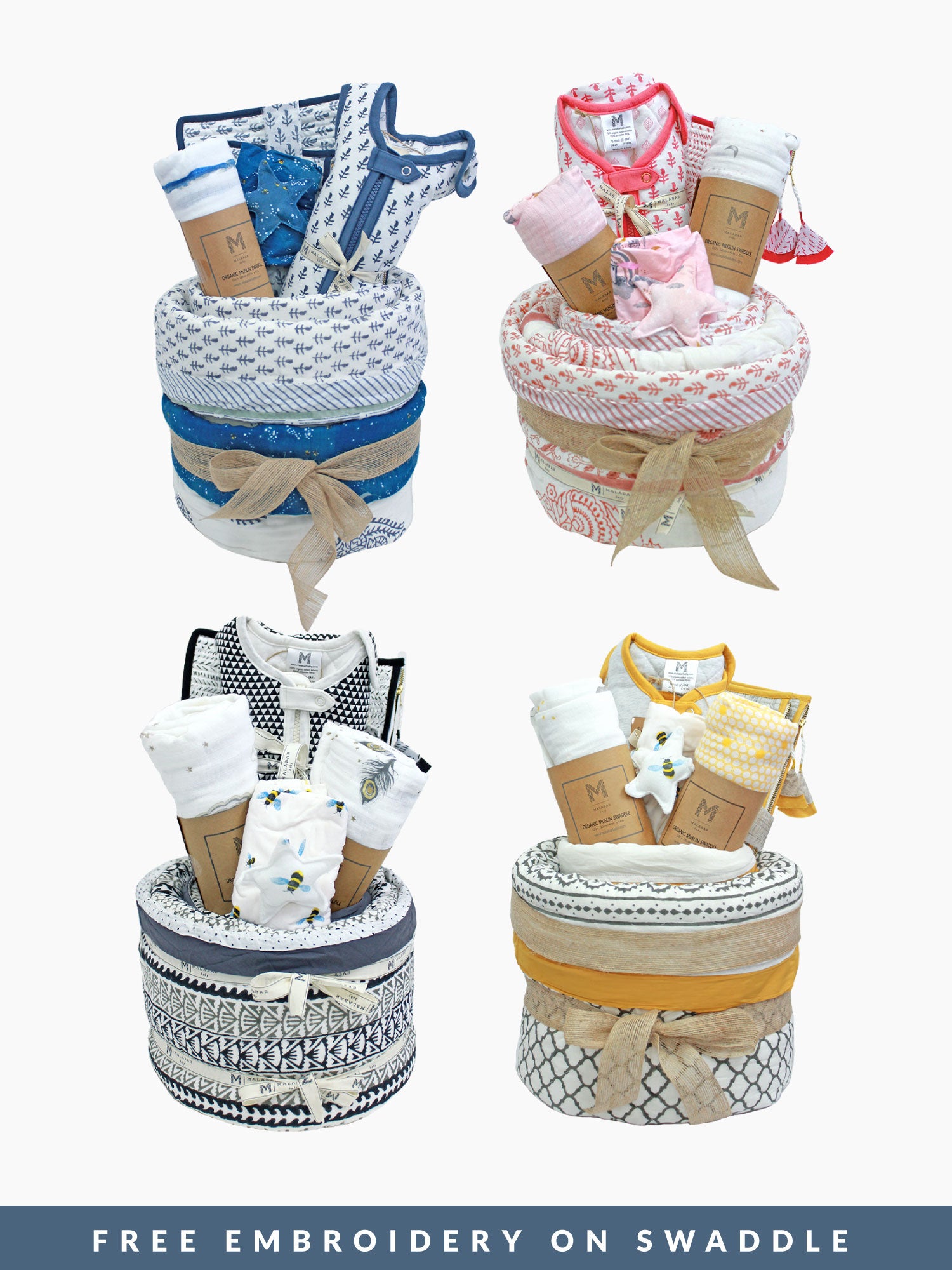 Best Baby Gift Hamper by Malabar Baby for Baby Shower & New Parents — Thoughtful Gift Set, Organic Baby Gift, Baby Shower Gift, New Parent Gift, Baby Care Gift, Baby Essentials Gift