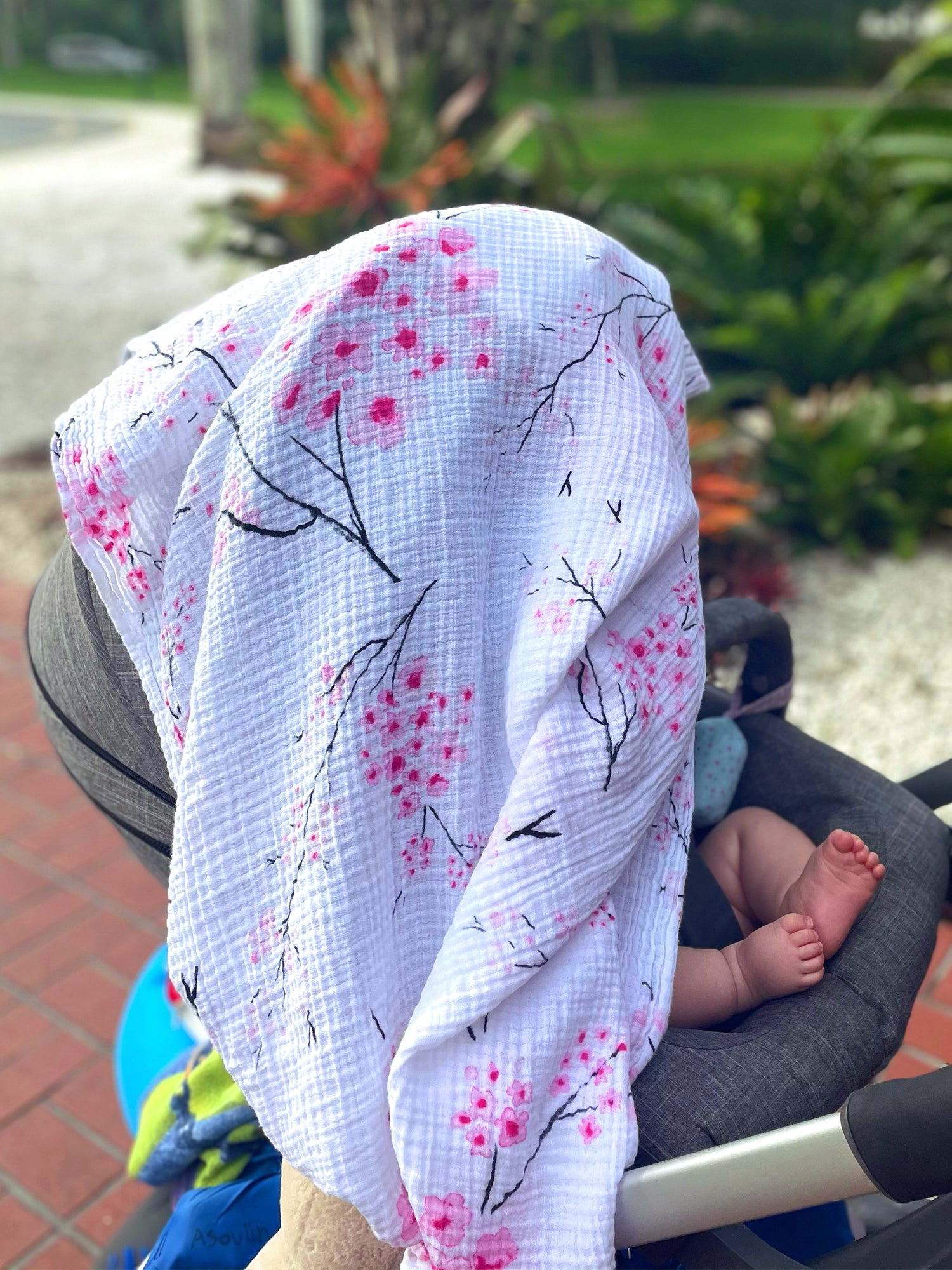 Organic Snug Blanket - Cherry Blossom