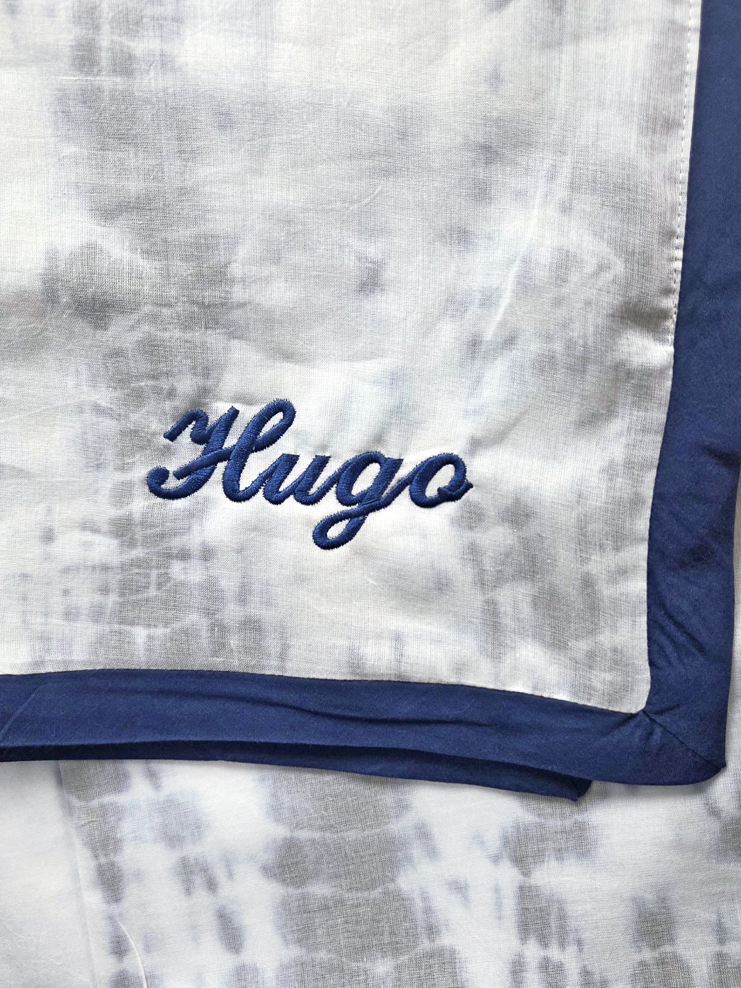 Beautiful block printed lightweight receiving blanket for newborns with free embroidery, crafted from soft and breathable fabric – perfect as a thoughtful baby shower gift or keepsake to cherish for years to come.