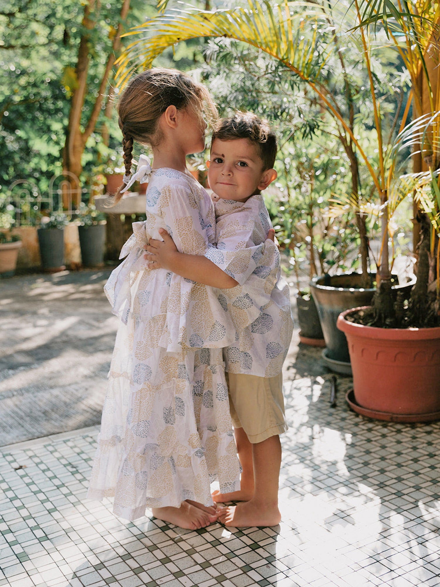 Block Printed Dress - Malabar Leaf Girl's 10 Block Printed Dress - Malabar Leaf Girl's 10