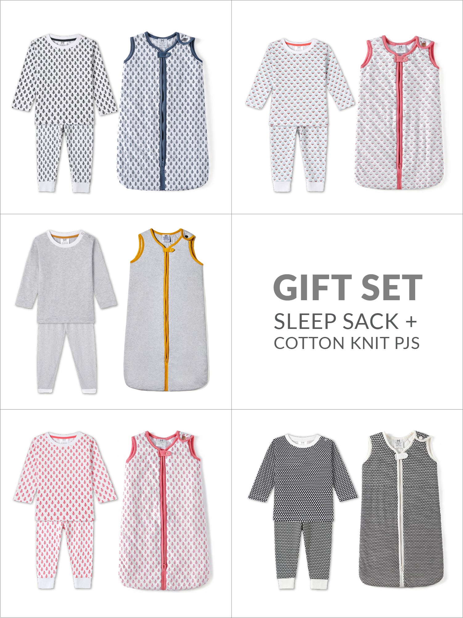 Award-winning baby sleep sack gift set, the perfect newborn essential for safe sleep, ideal for gifting to new parents and new babies.