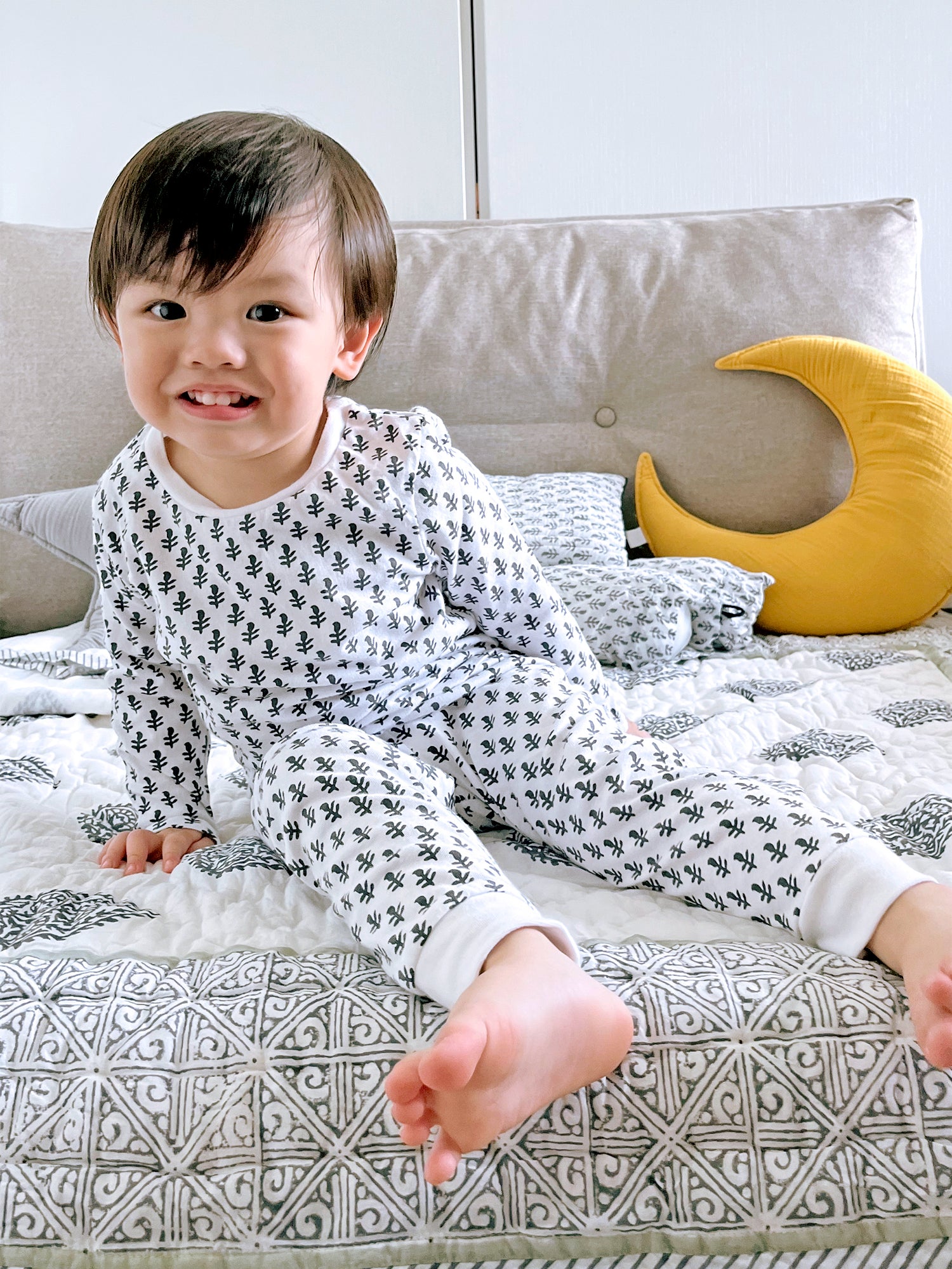 Toddler & Big Kid Cotton Knit PJ Set (Fort Blue)