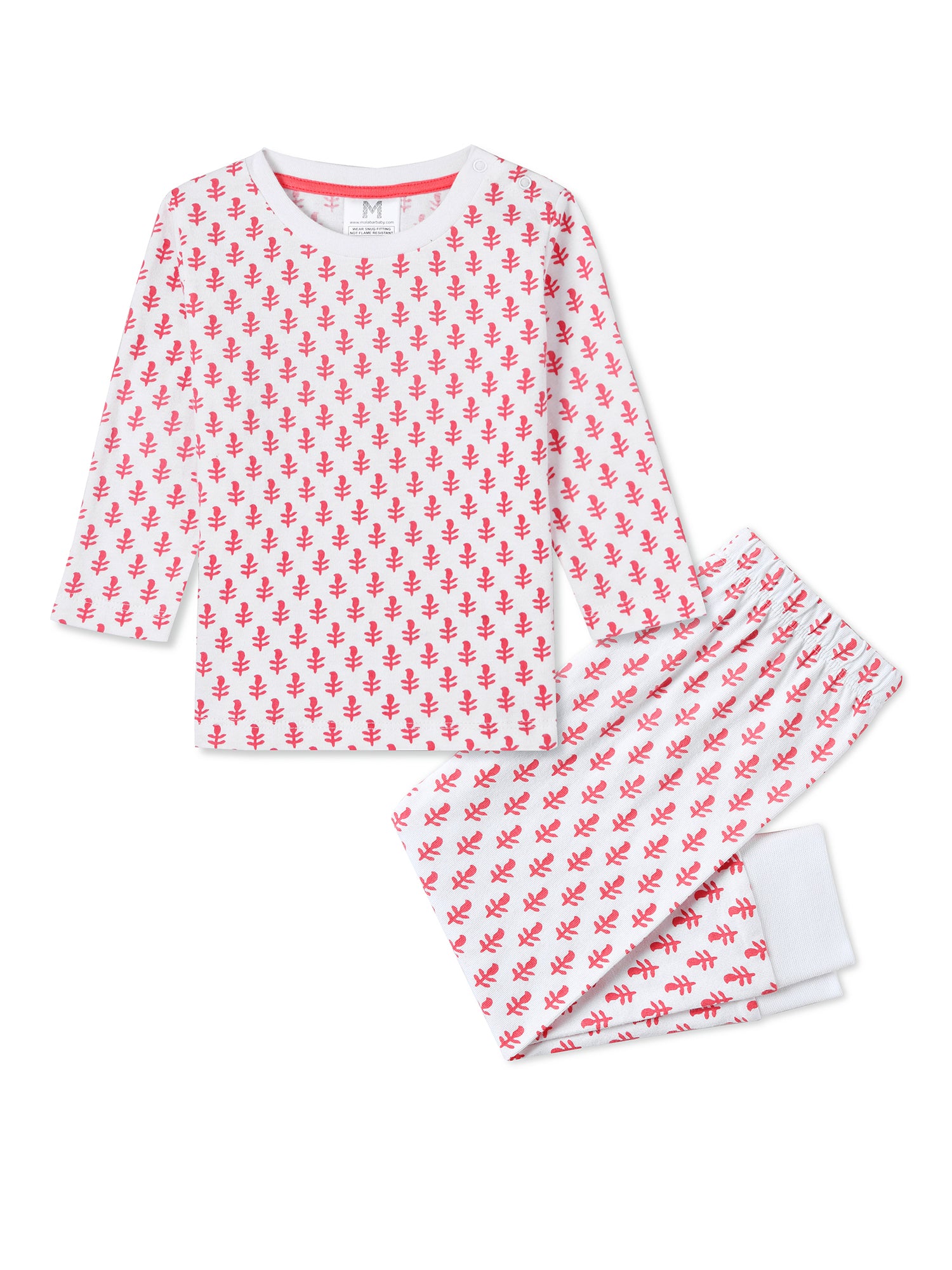 Toddler & Big Kid Cotton Knit PJ Set (Pink City)