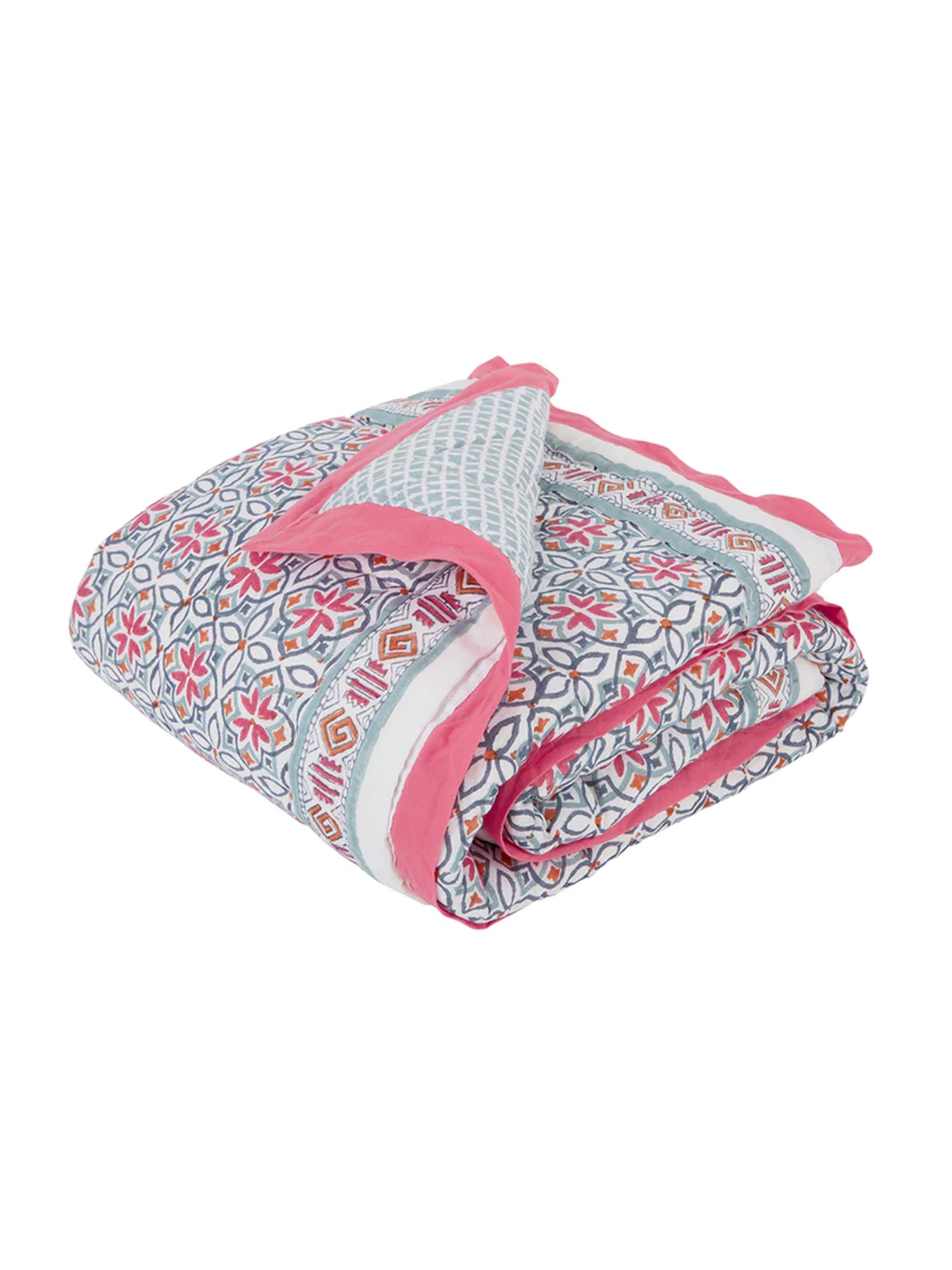 Seminyak Pink Baby Quilt