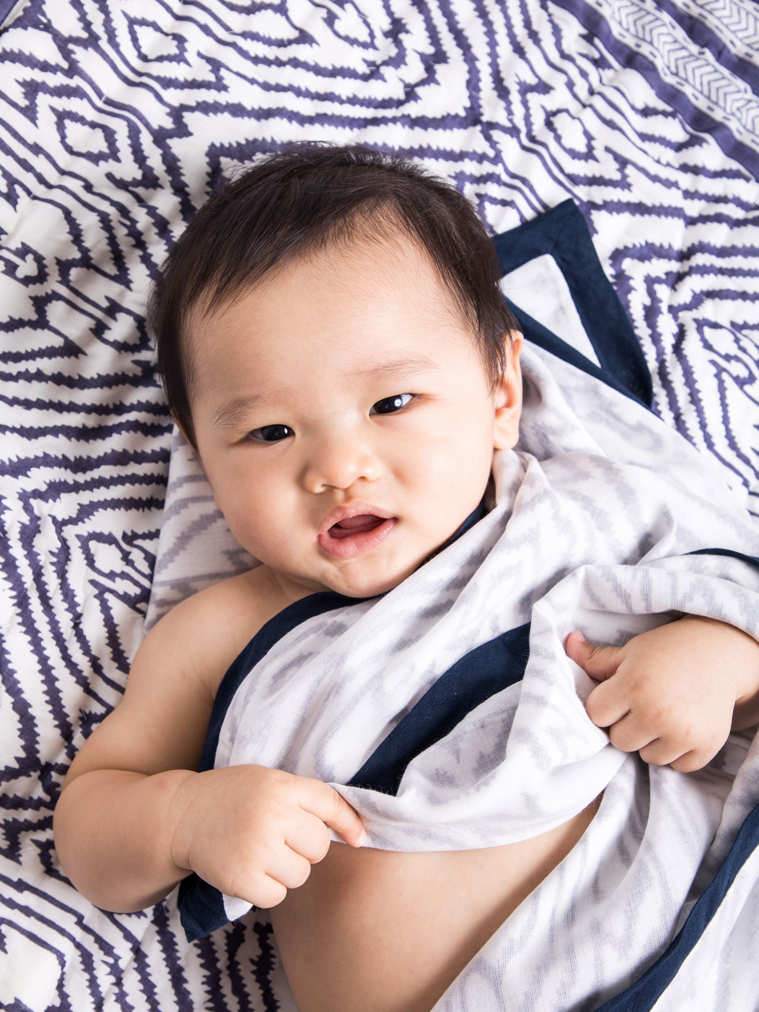Southside Blue Baby Quilt