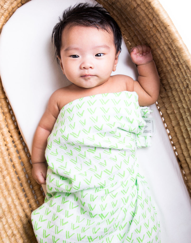 Organic Swaddle - Grass