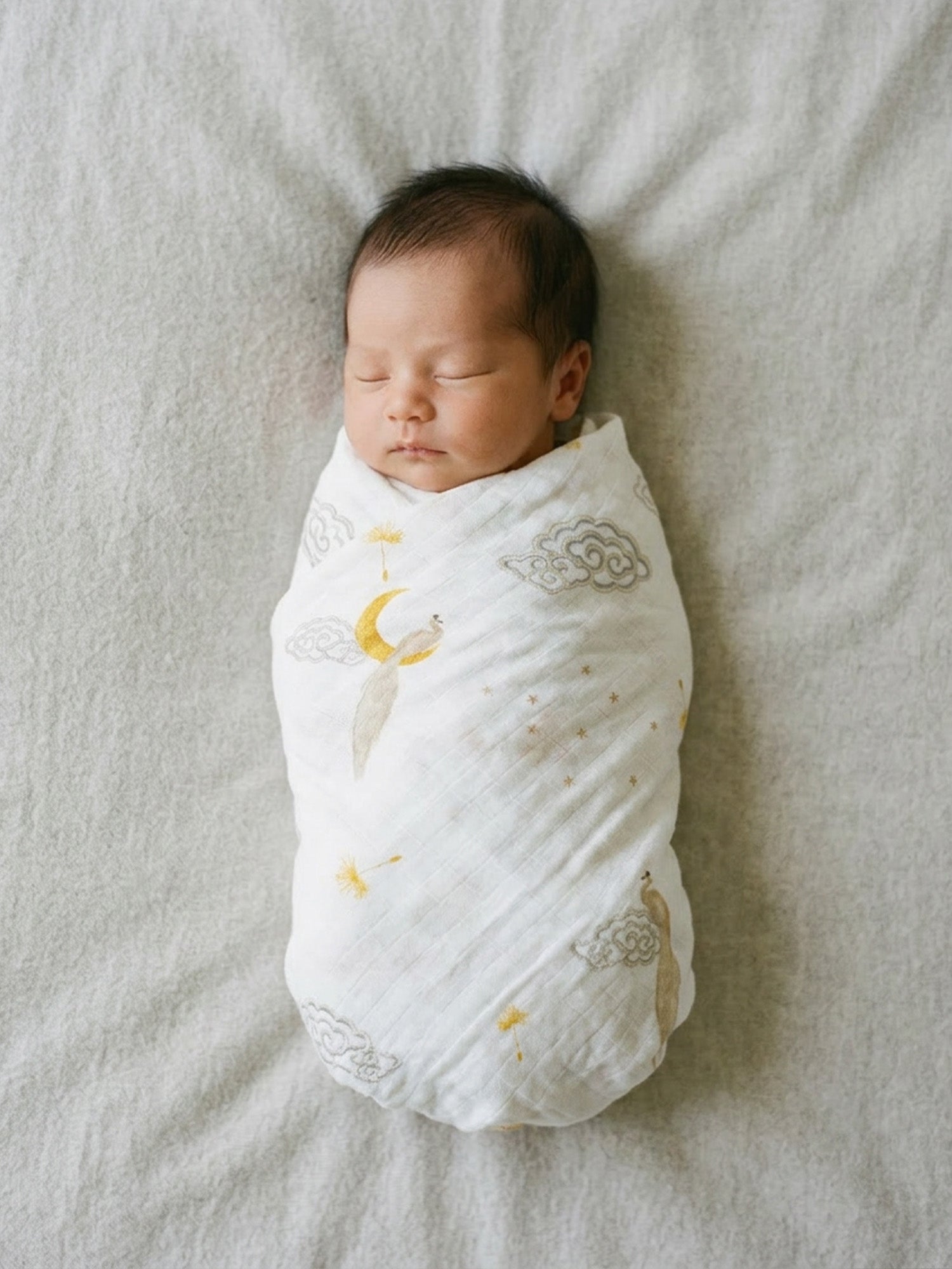 Organic Swaddle - Enchanted Peacock