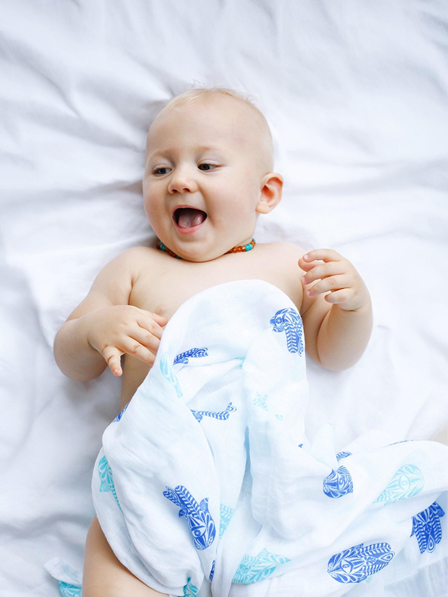 Organic Swaddle Set - Protector Series (Hamsa & Mandala)