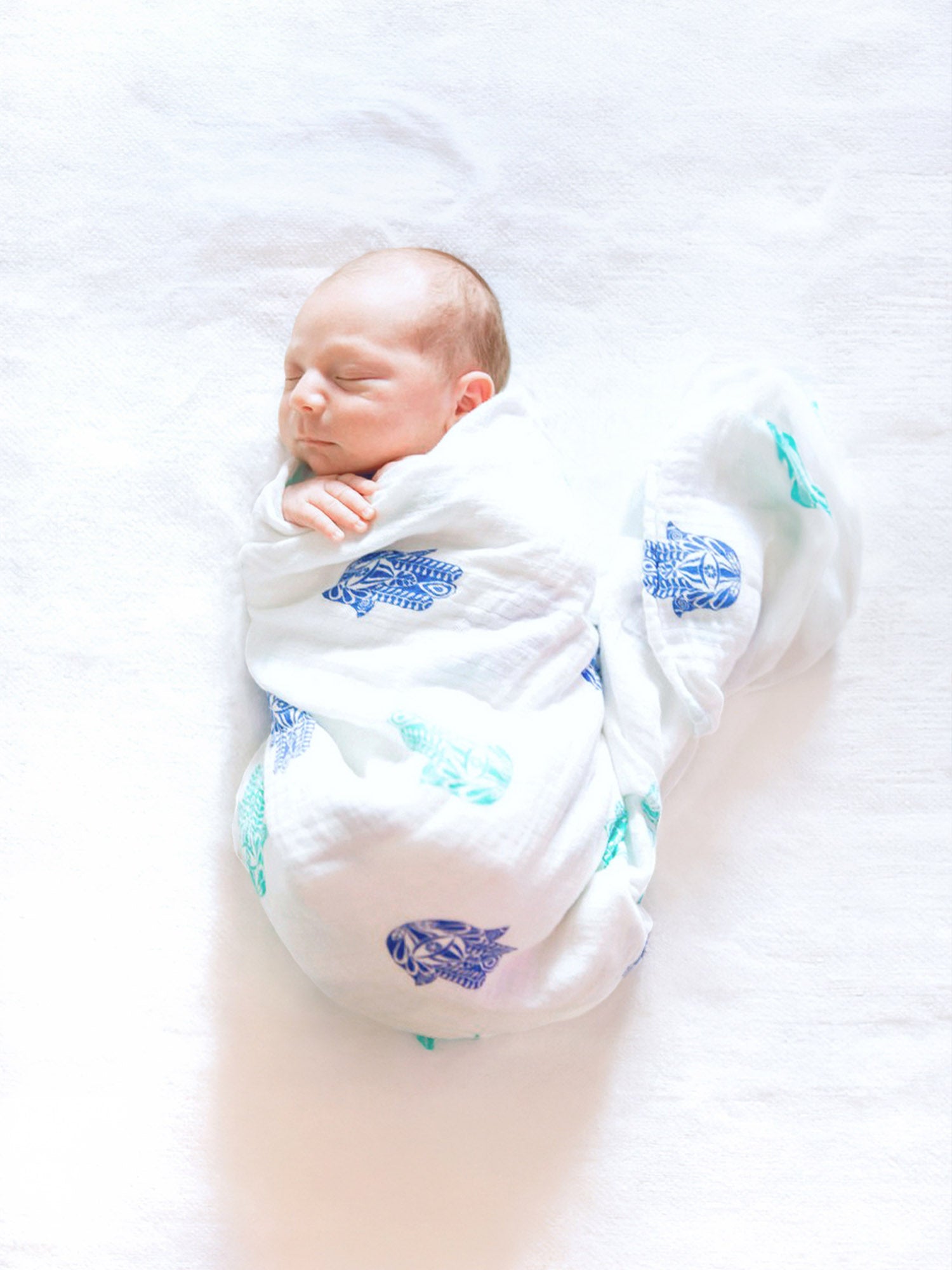 Organic Swaddle - Hamsa