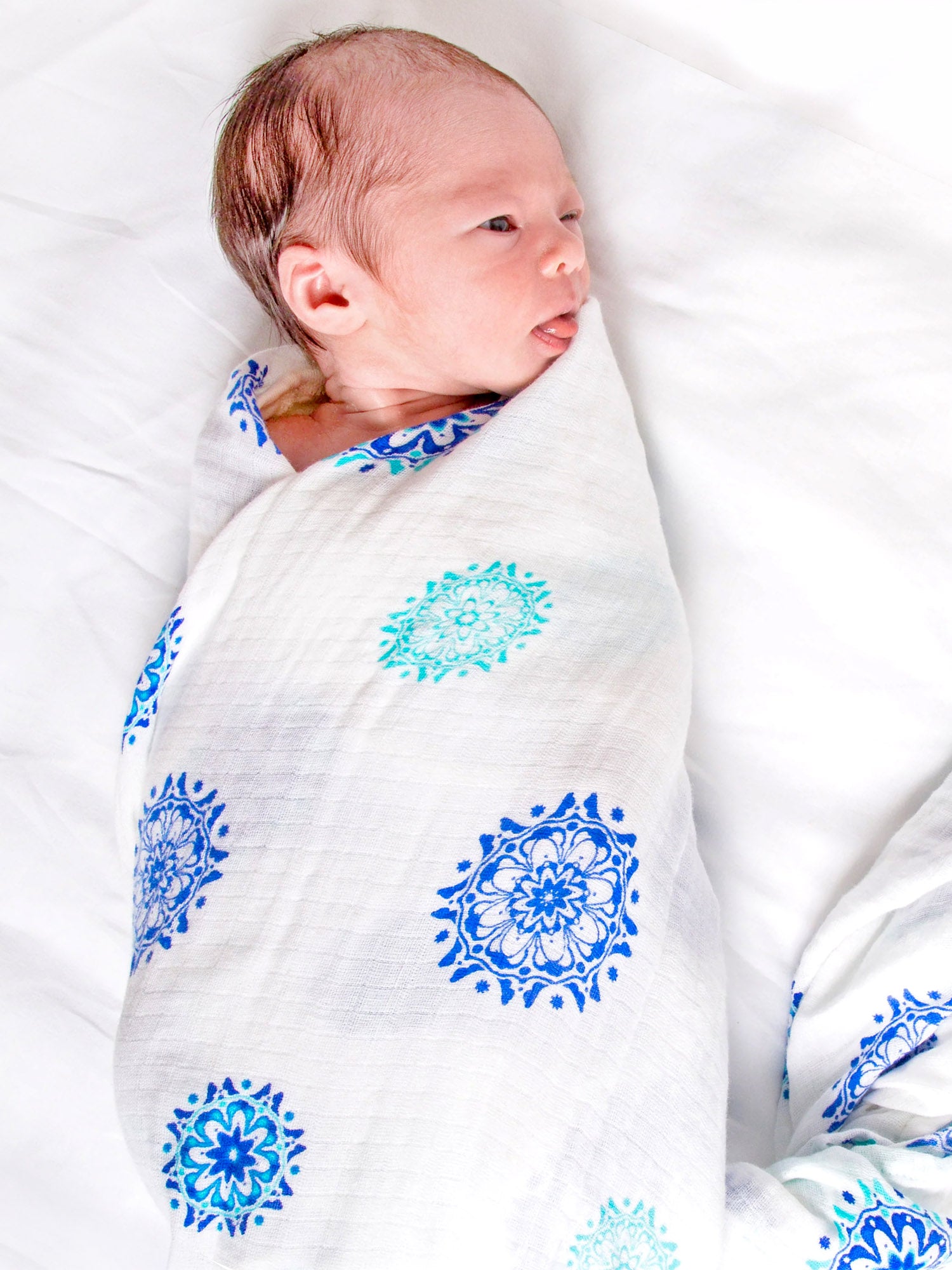 Organic Swaddle Set - Protector Series (Hamsa & Mandala)