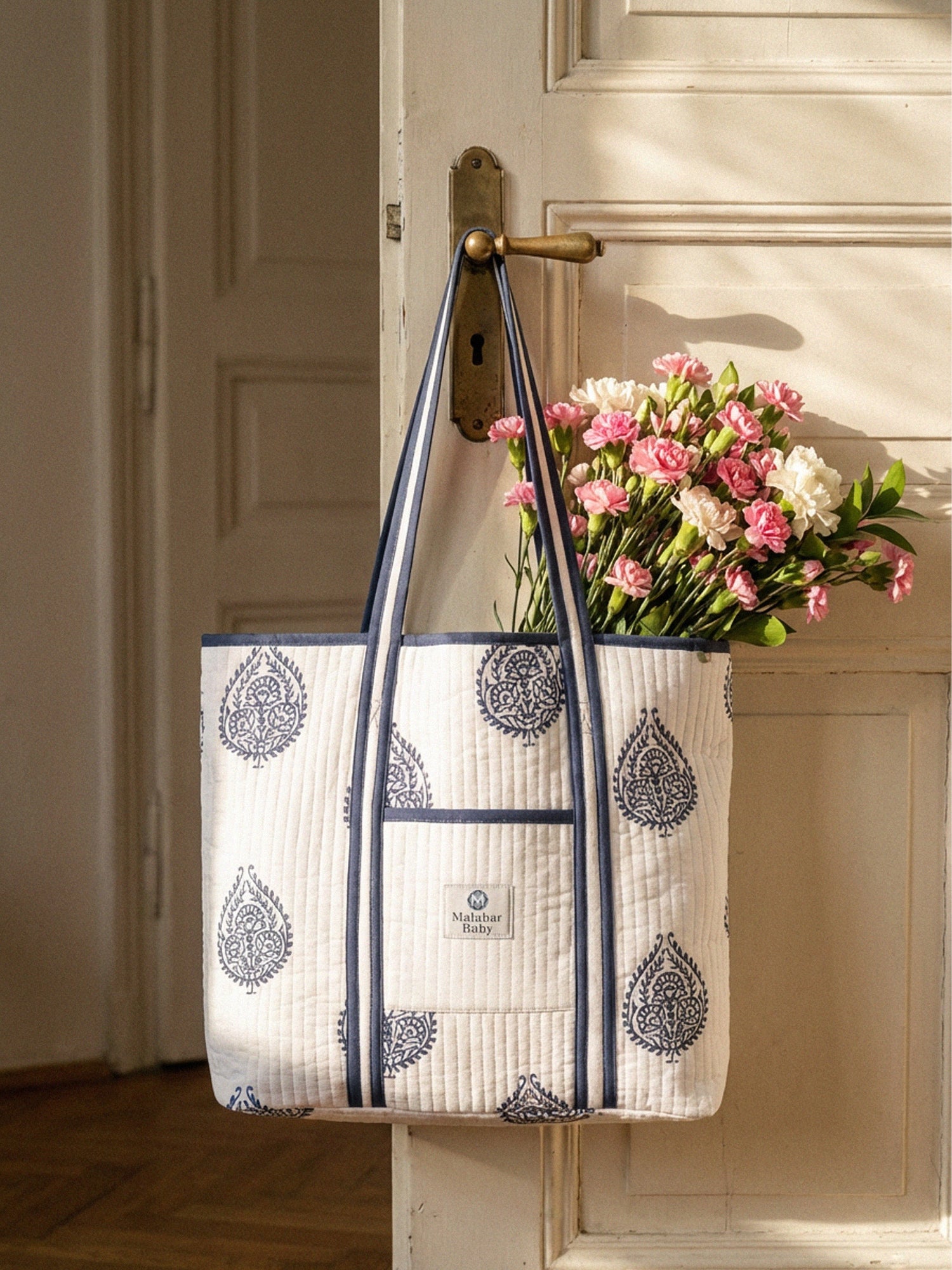 Cotton Quilted Tote Bag