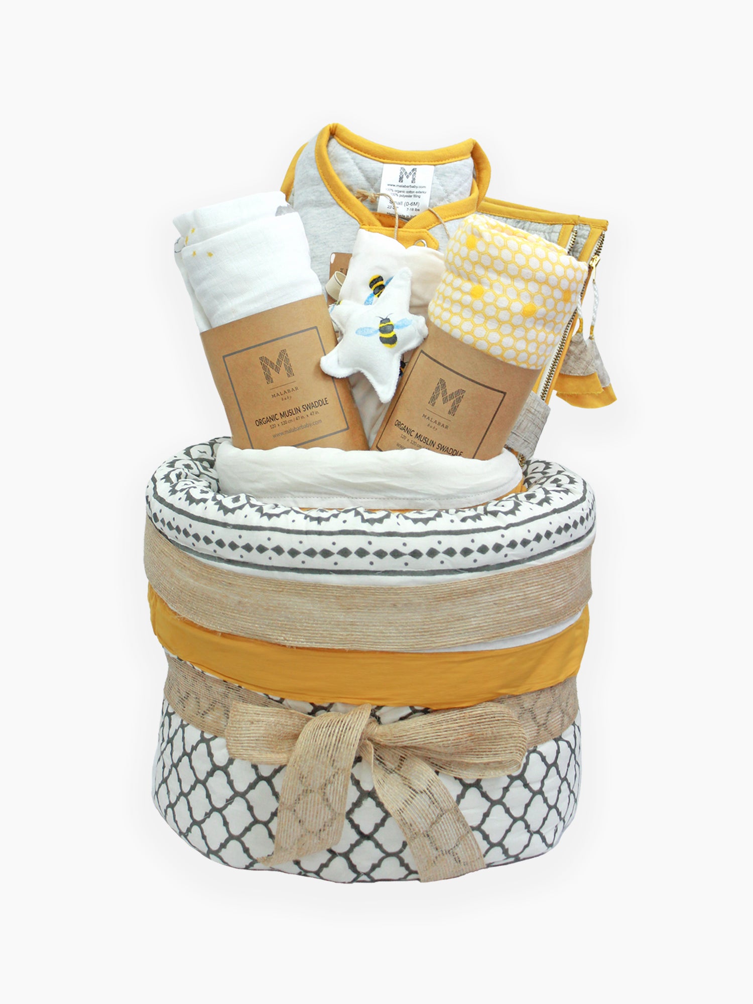 Best Baby Gift Hamper by Malabar Baby for Baby Shower & New Parents — Thoughtful Gift Set, Organic Baby Gift, Baby Shower Gift, New Parent Gift, Baby Care Gift, Baby Essentials Gift