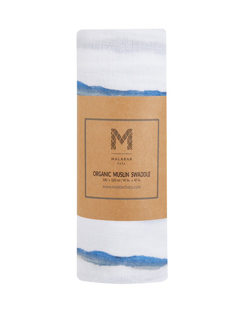 Organic Swaddle - Ocean