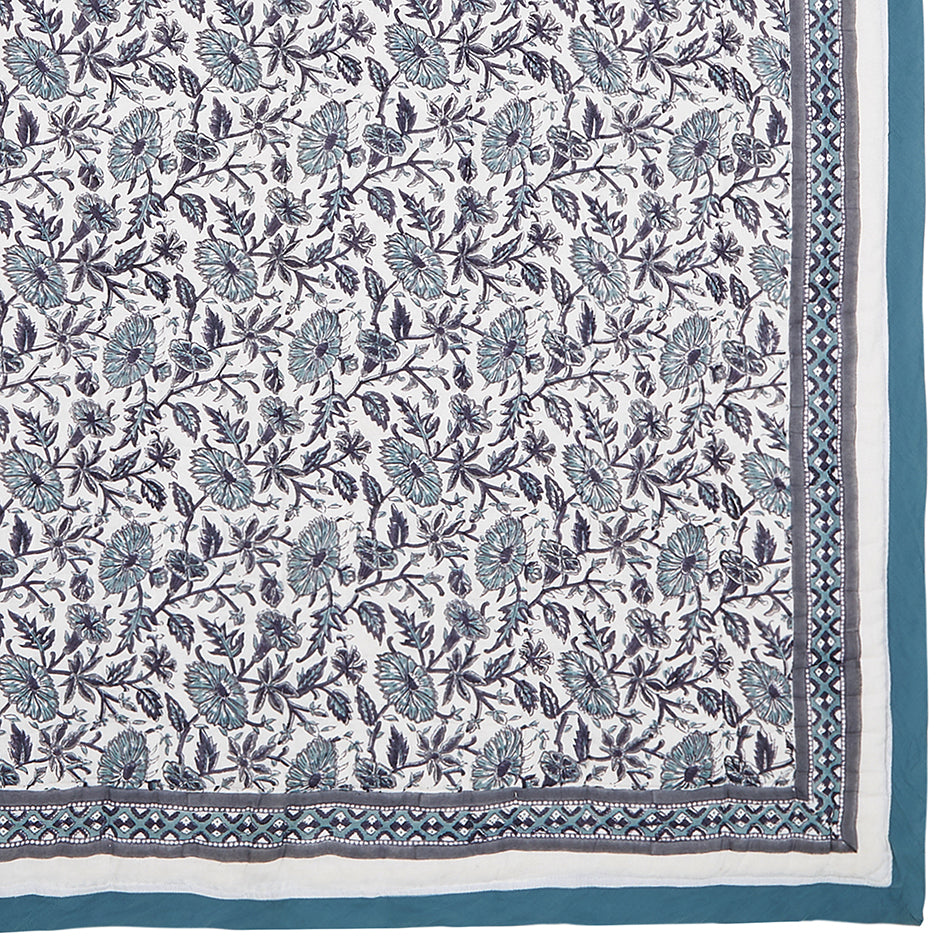 Provence Blue Cotton Quilt