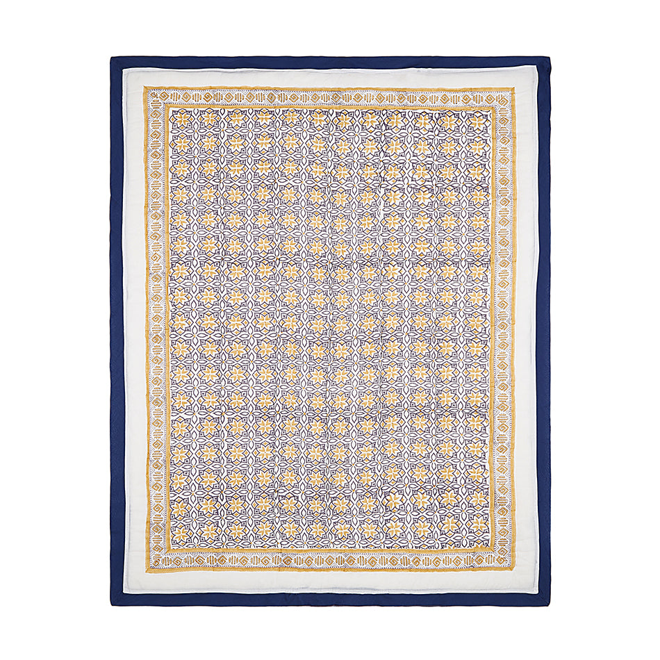 Seminyak Blue Cotton Quilt