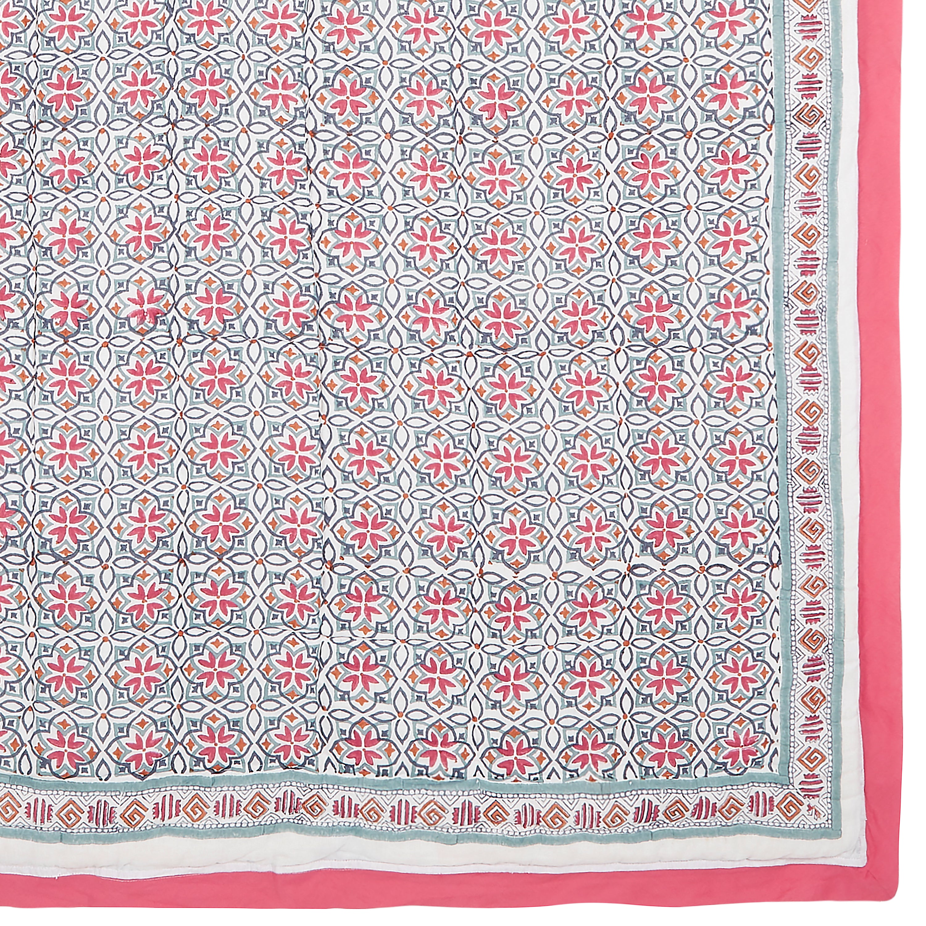 Seminyak Pink Cotton Quilt