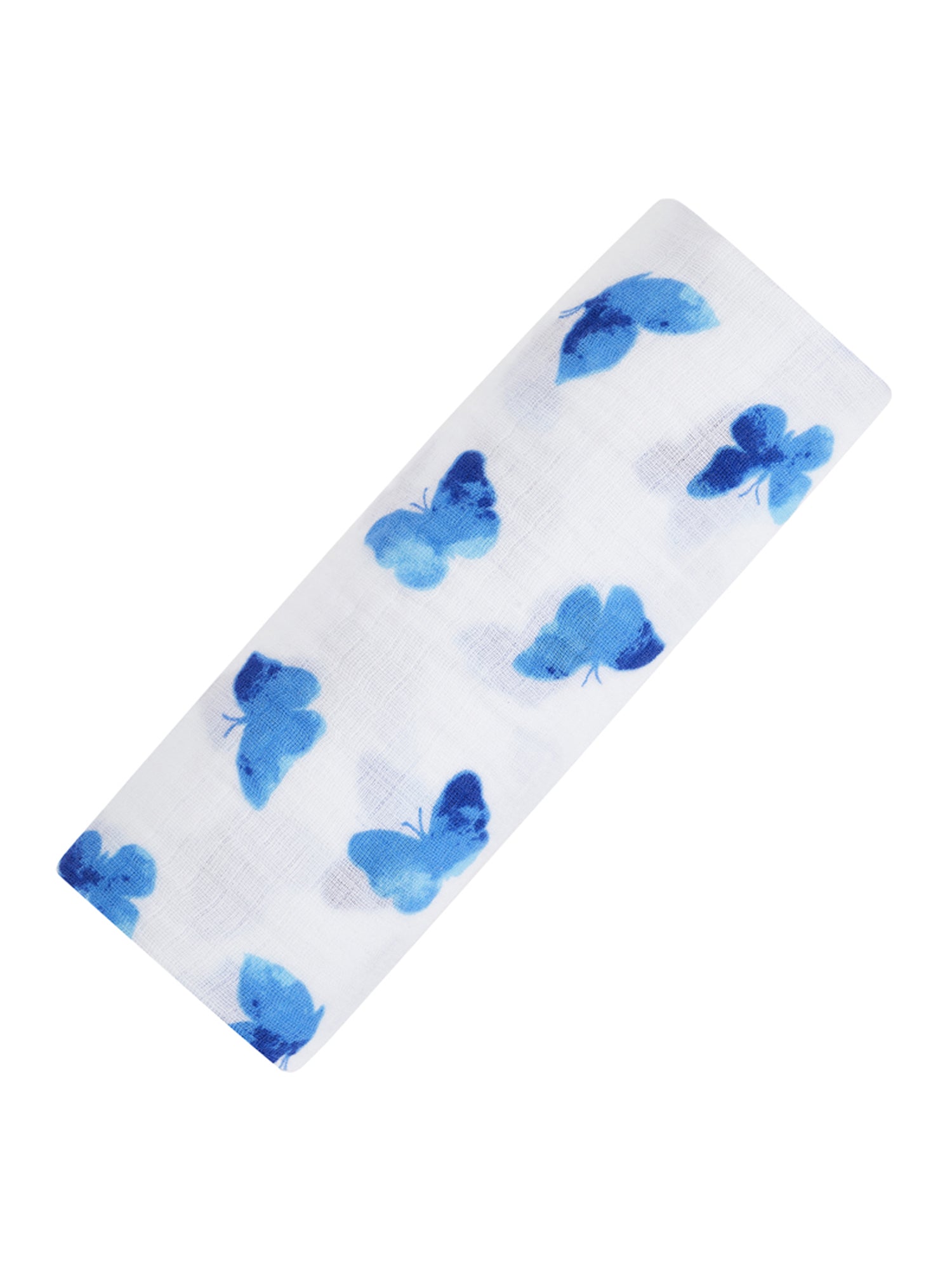Organic Swaddle - Blue Butterfly