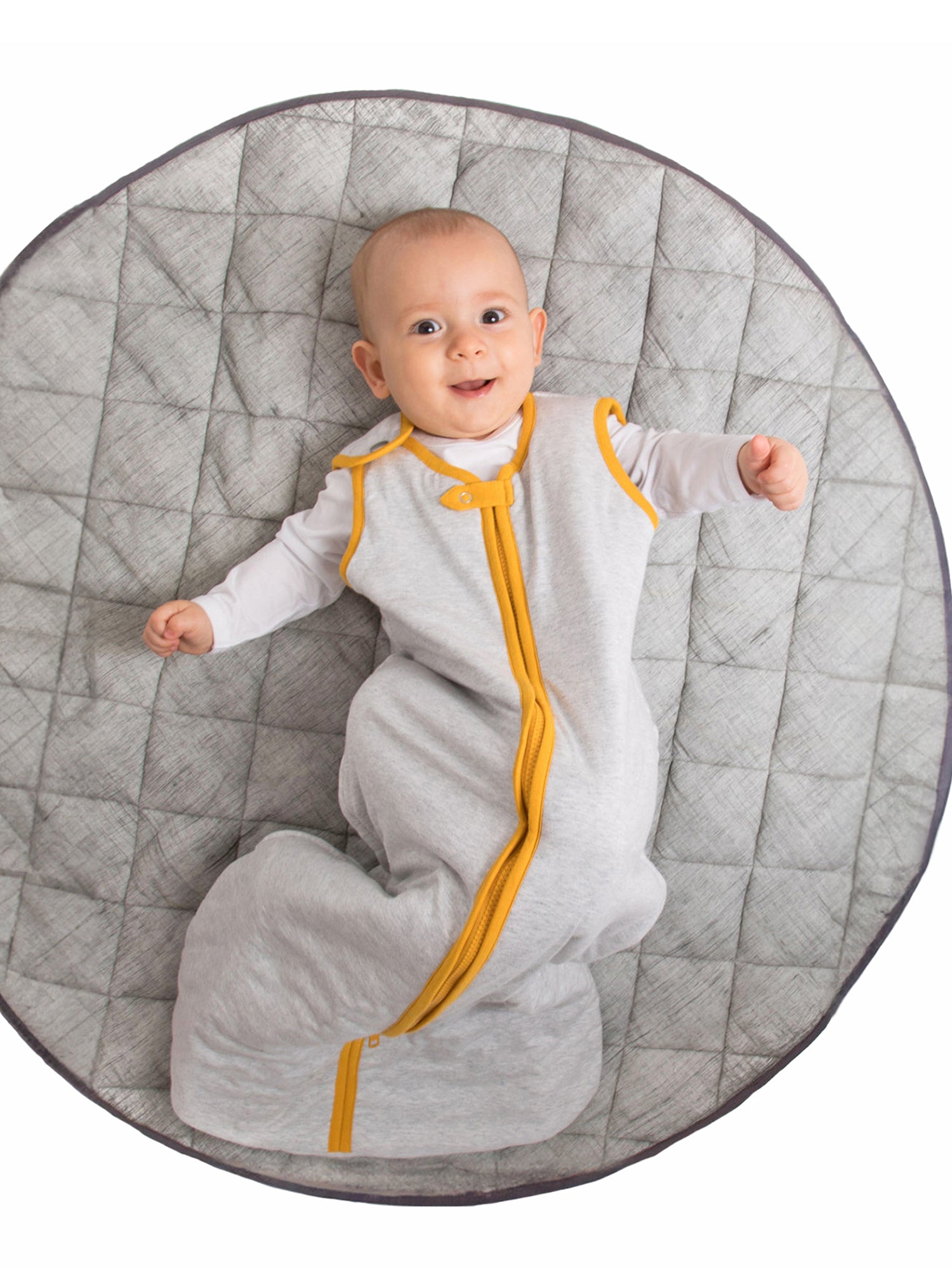 TOG 2.2 (Quilted) - Erawan Grey Wearable Baby Sleep Sack
