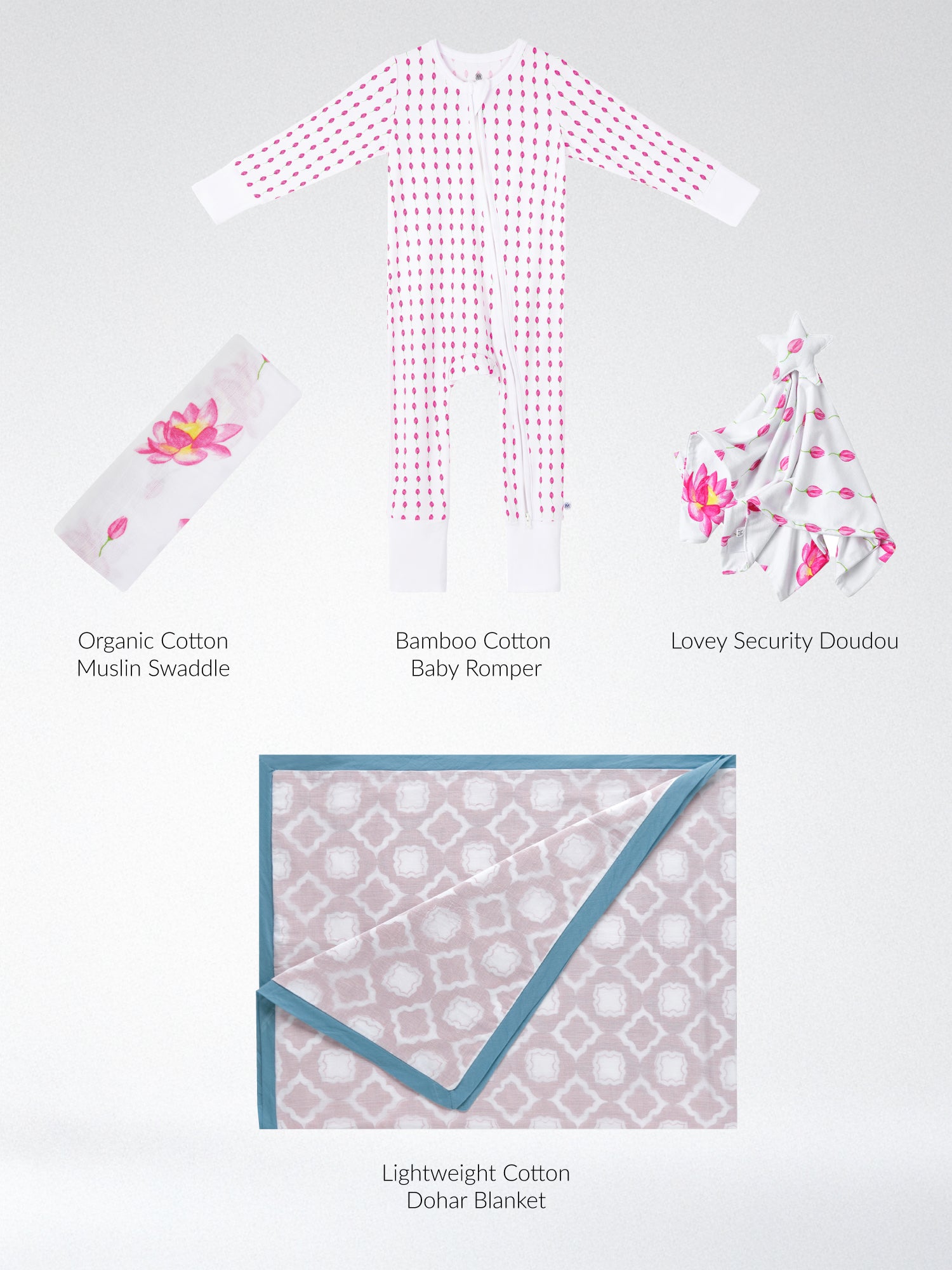 Pink Peony Snuggle & Sleep Gift Set