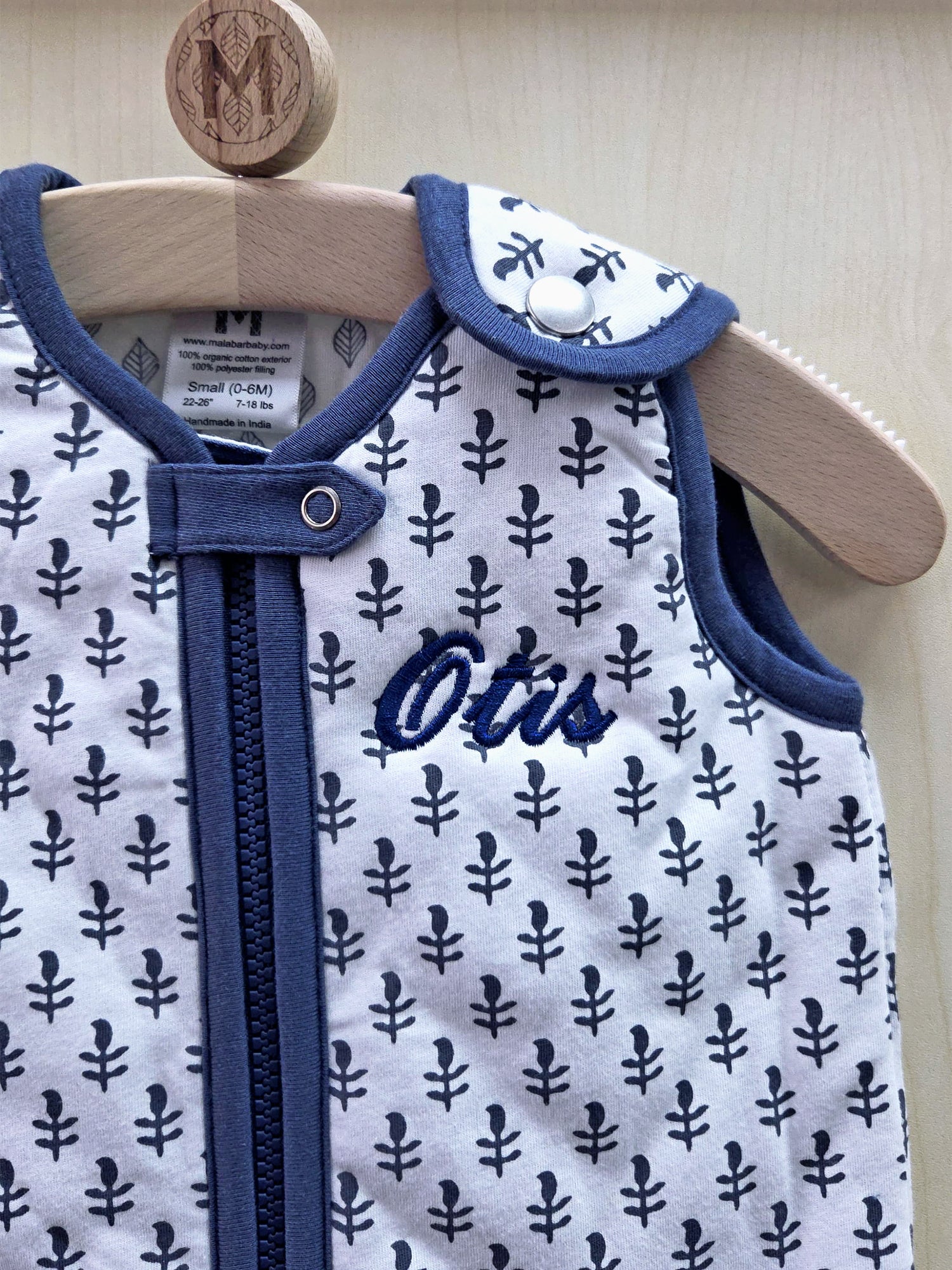 Malabar Baby organic sleep sack – the best GOTS-certified, breathable, and hypoallergenic sleep sack for infants. Award-winning, made from 100% organic cotton with non-toxic dyes, featuring a secure YKK zipper and shoulder snap for safe, comfortable sleep. Recommended by the AAP to reduce SIDS risk. Easy to wash, made in India, and perfect for newborns.