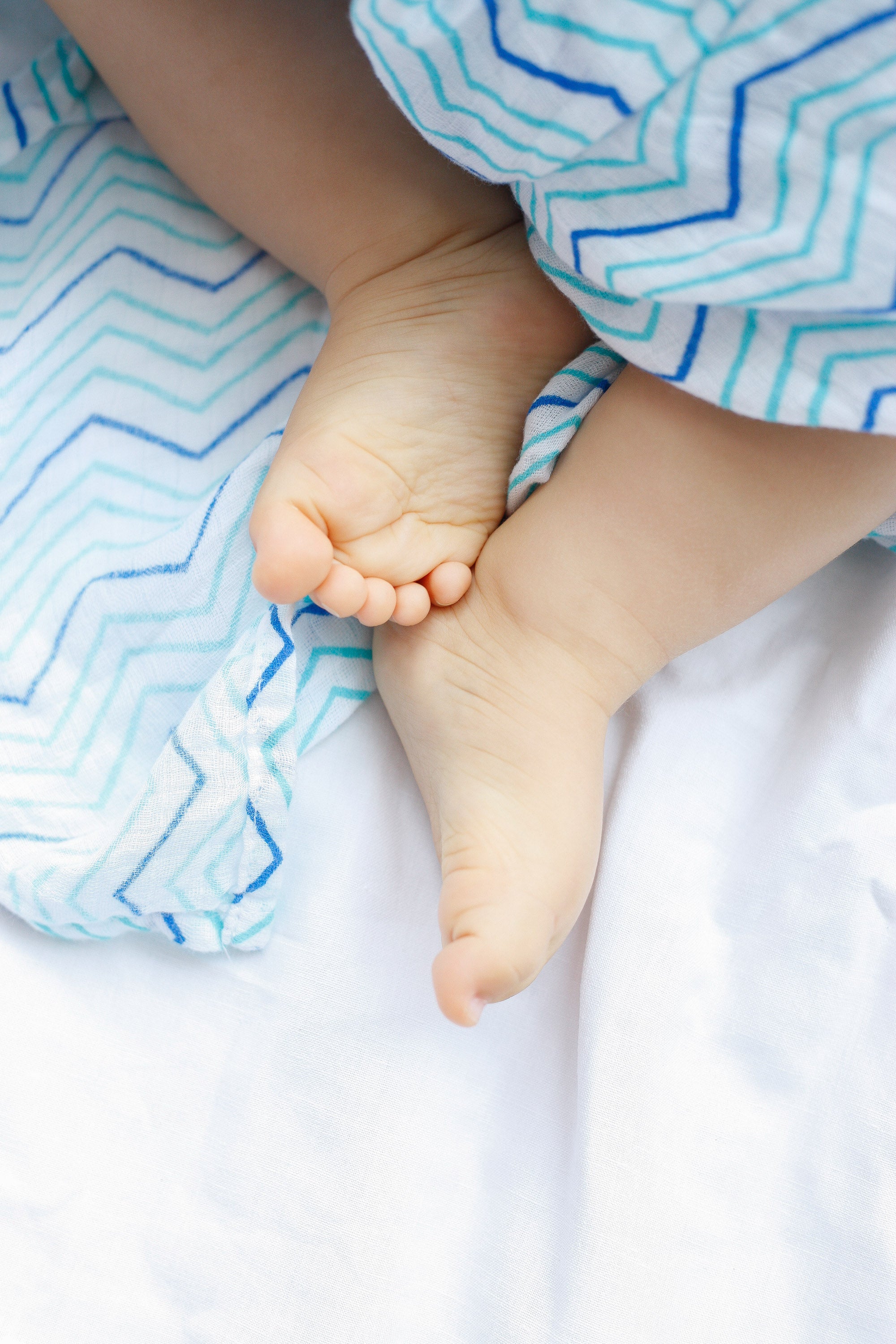 Malabar Baby | Organic Muslin Swaddles | 2 Pack | Shades of Blue