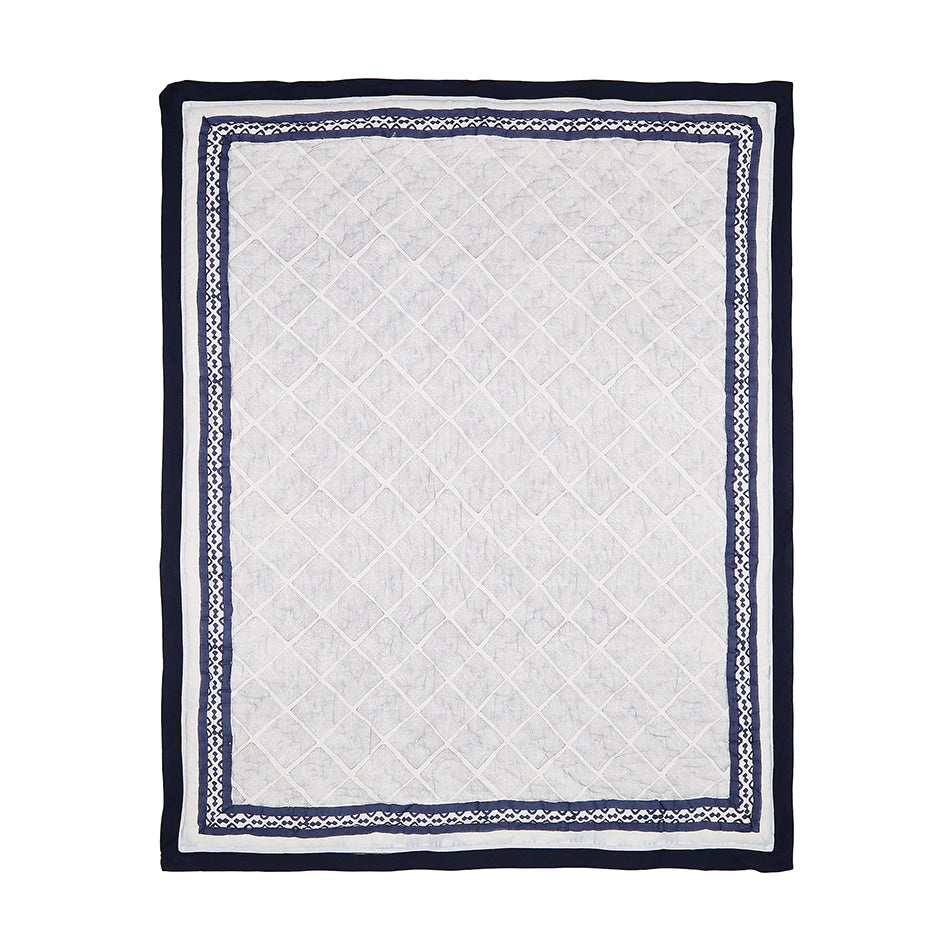 Cairo Blue Cotton Quilt