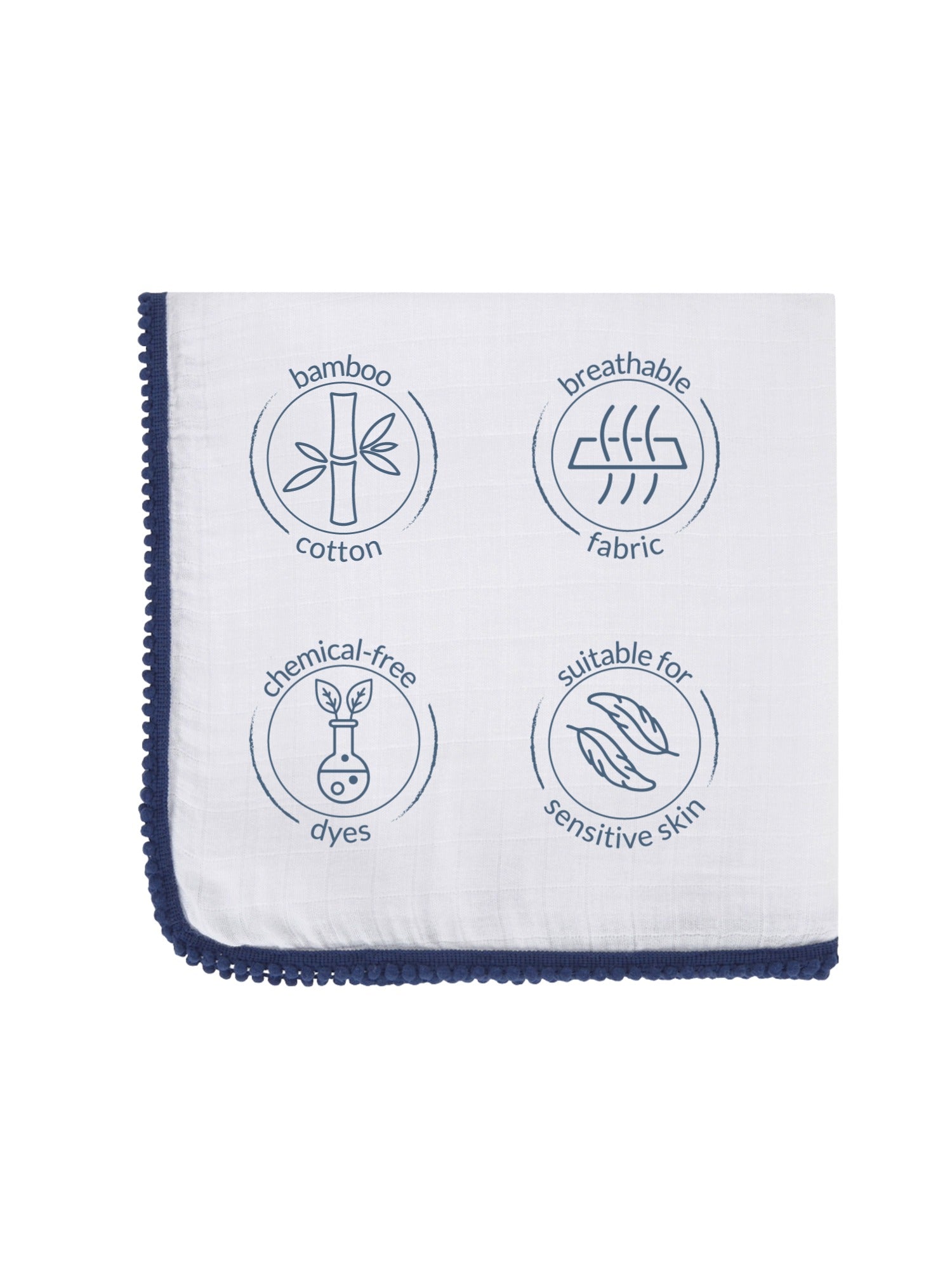 3 Pc Newborn Essential Set - Hooded Towel, Swaddle + Toy Rattle
