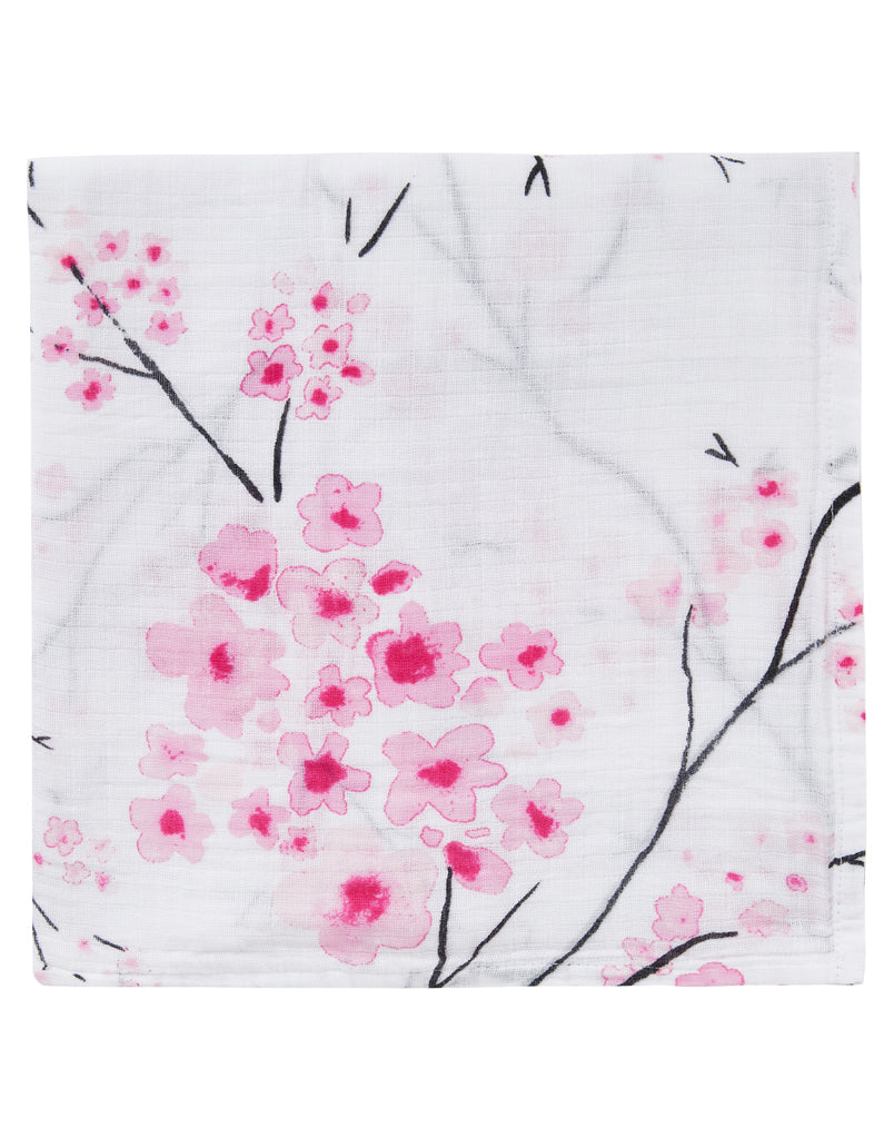 Organic Swaddle - Cherry Blossom