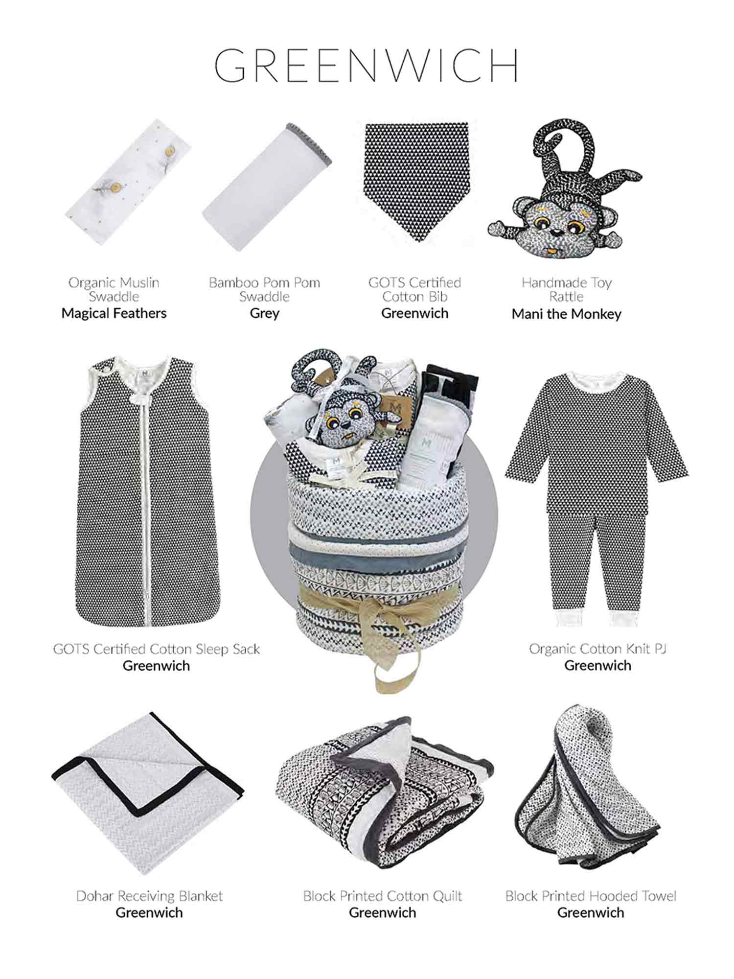 GREENWICH - Luxe Joy - New Baby Gift Hamper