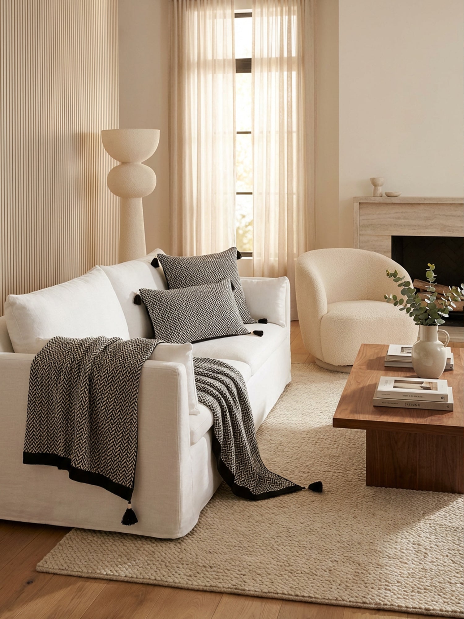 Organic Knitted Throw Blanket