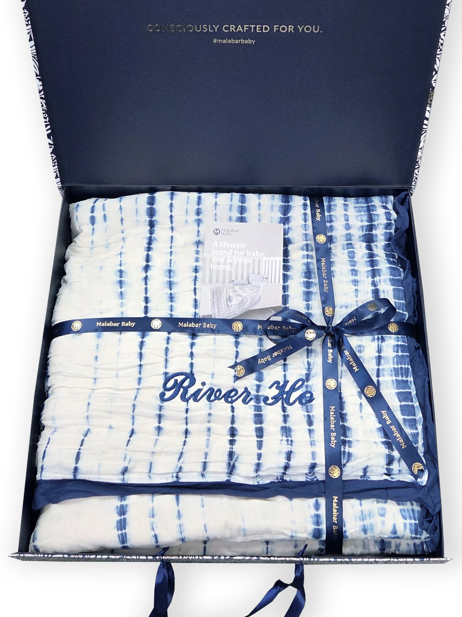 Kyoto Blue Baby Quilt