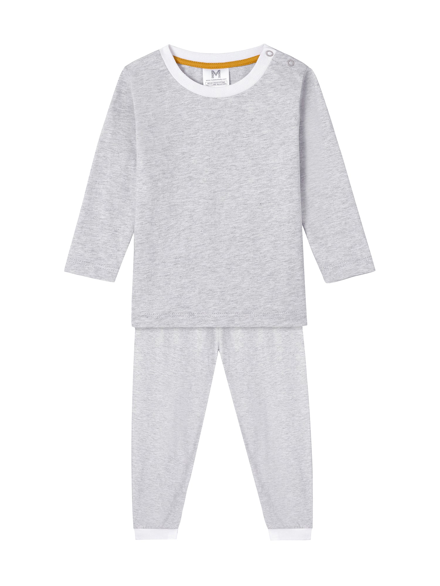 Toddler & Big Kid Cotton Knit PJ Set (Erawan Grey)