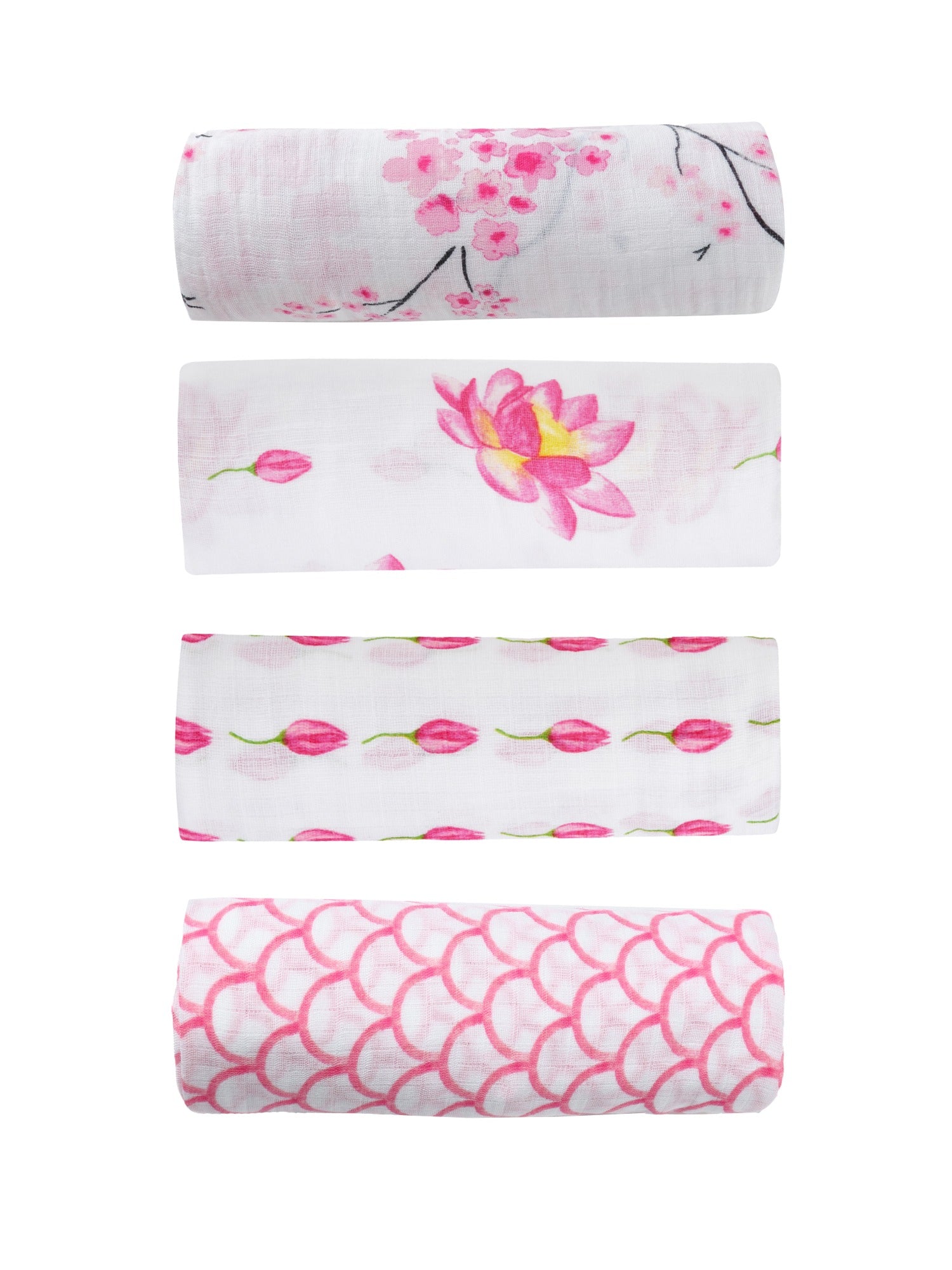Organic Cotton Muslin Essential Baby Set - Pretty in Pink