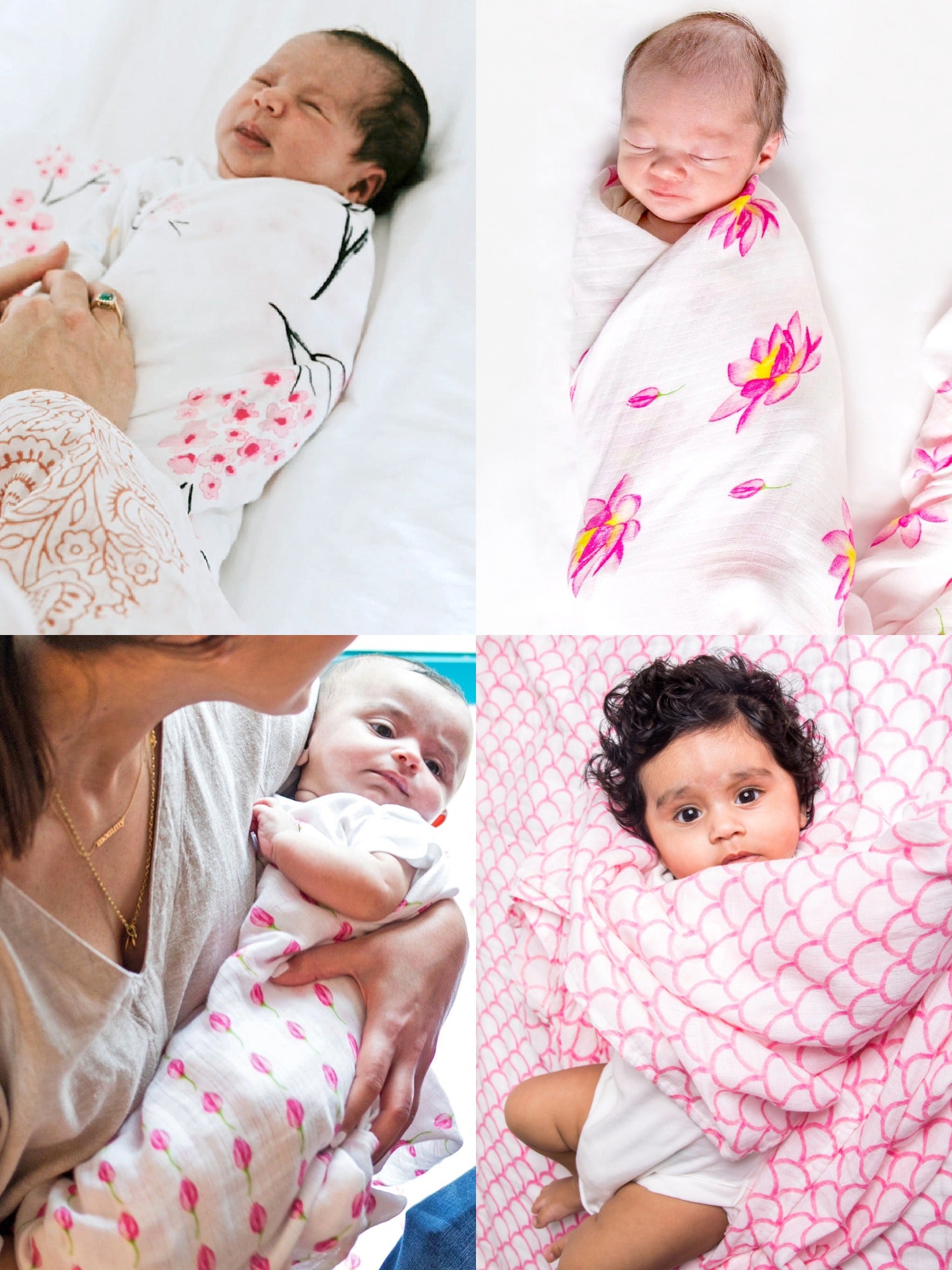 Organic Cotton Muslin Essential Baby Set - Pretty in Pink