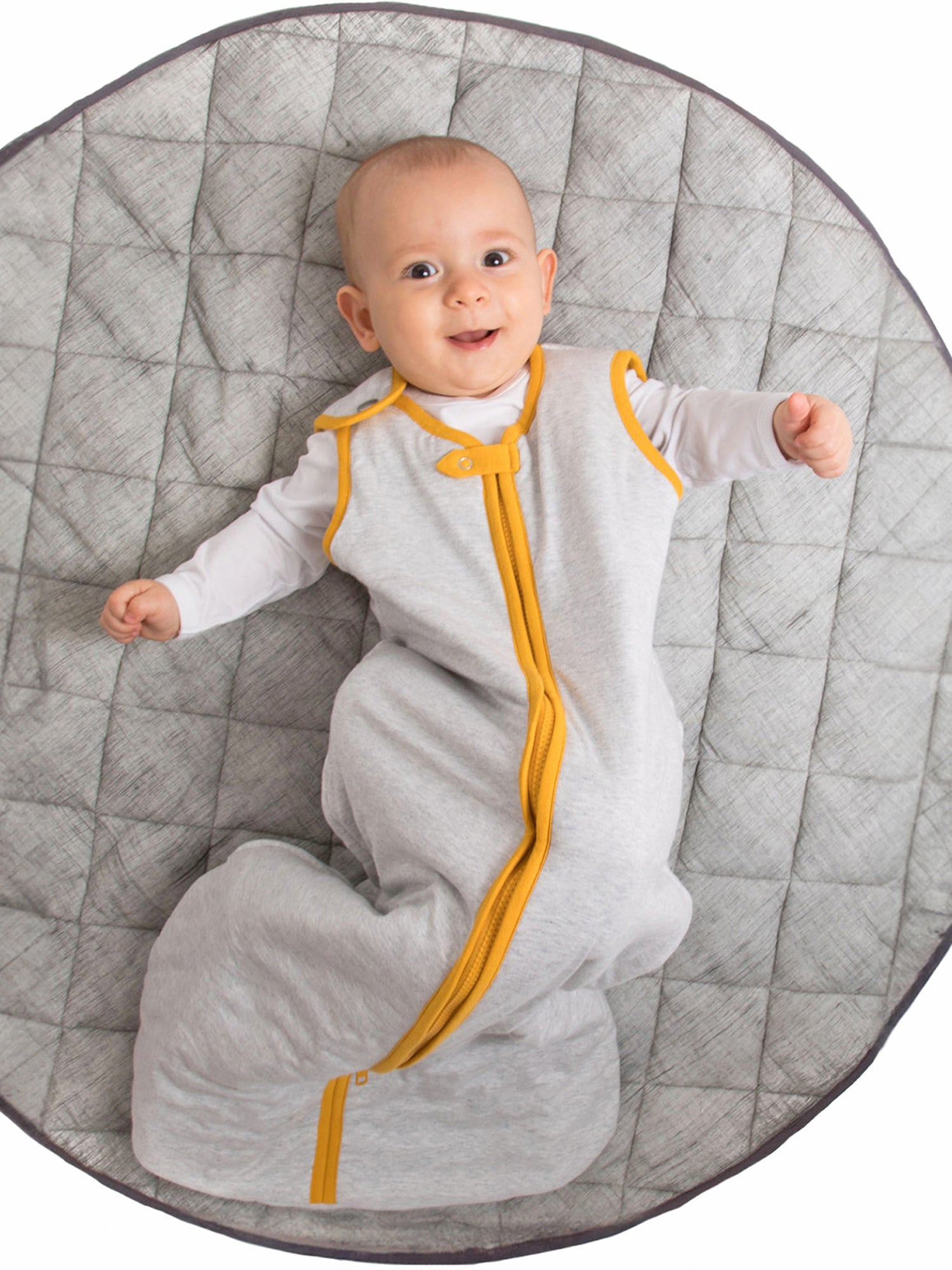 TOG 0.6 (Lightweight) - Erawan Grey Wearable Baby Sleep Sack