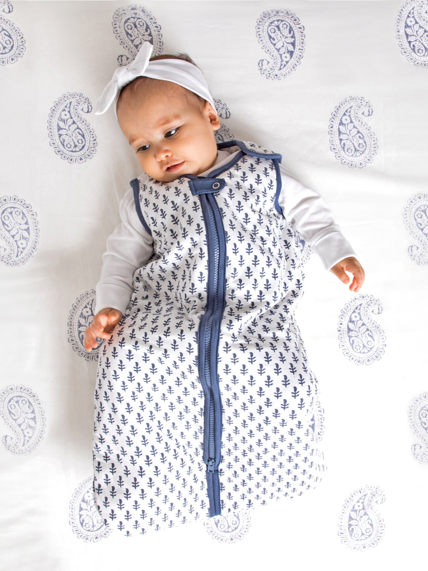 TOG 2.2 (Quilted) - Fort Blue Wearable Baby Sleep Bag