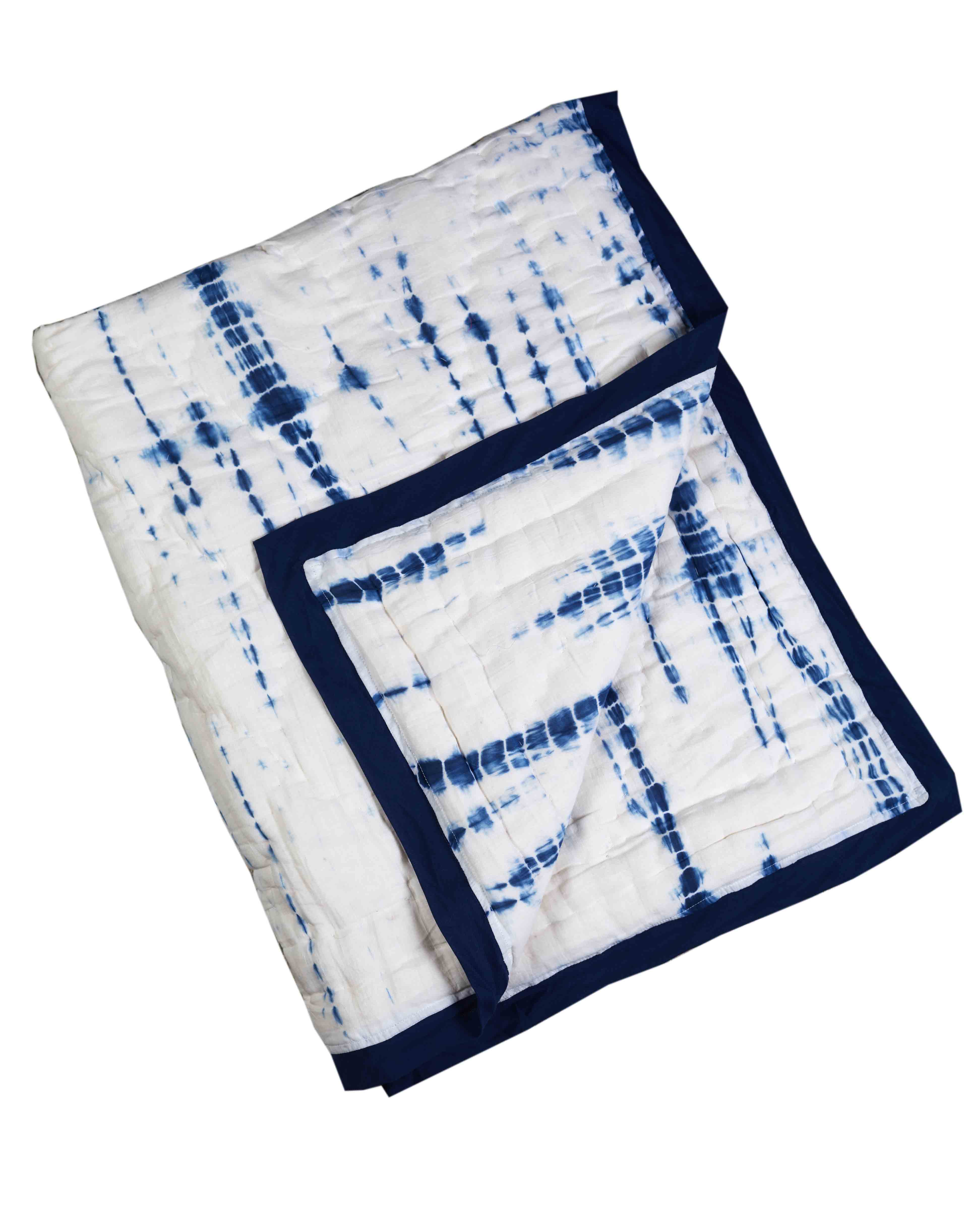 Kyoto Blue Baby Quilt